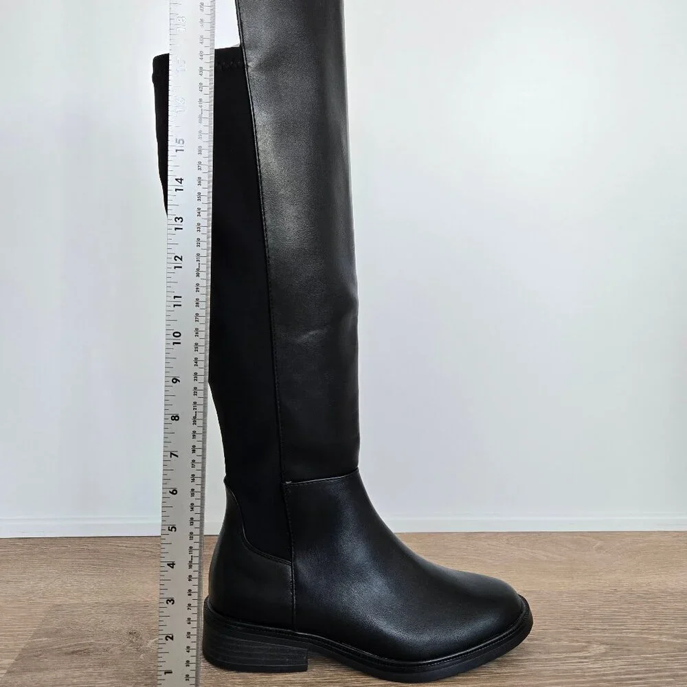 Black Boots Women’s Size 7.5 Memory Foam Insole New in Box Tall